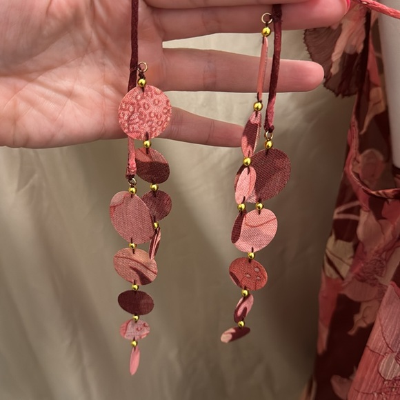 Zimmermann Silk Concert Burgundy Peonies Flutter Sleeve Tank - Picture 4 of 13